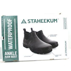 STAHEEKUM MEN'S RAIN BOOT BLACK; SIZE 12; STOCK #C90418731B; ITEM #1795620; NWT